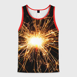 Майка-безрукавка мужская Фейерверк души, цвет: 3D-красный