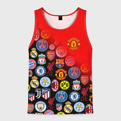 Майка-безрукавка мужская МАНЧЕСТЕР ЮНАЙТЕД FCMU, цвет: 3D-красный