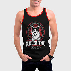 Майка-безрукавка мужская Акита-Ину Akita Inu, цвет: 3D-красный — фото 2