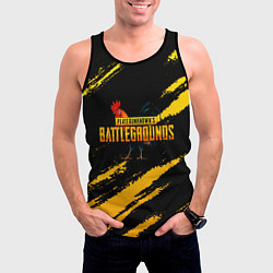 Майка-безрукавка мужская Playerunknowns Battlegrounds: Петух, цвет: 3D-черный — фото 2