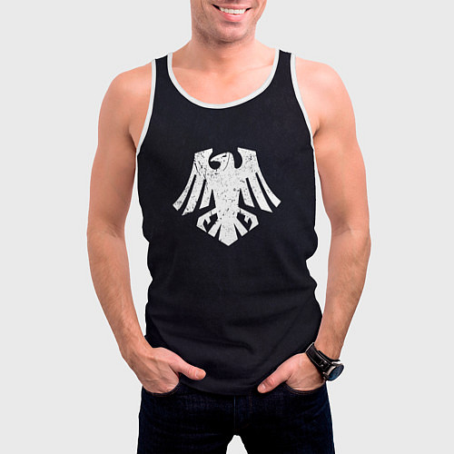 Мужская майка без рукавов Гвардия Ворона цвет 19 легиона / 3D-Белый – фото 3