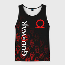 Майка-безрукавка мужская GOD OF WAR HEROES ГЕРОИ, цвет: 3D-черный