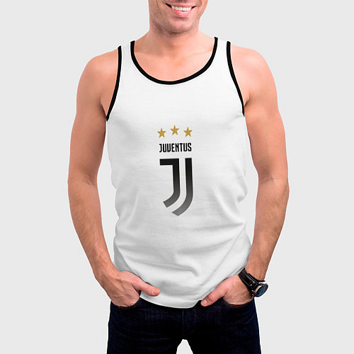 Мужская майка без рукавов Forza Forza Juve / 3D-Черный – фото 3