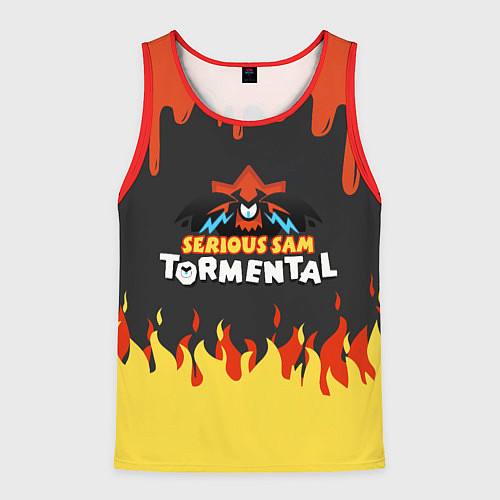 Мужская майка без рукавов Serious Sam Tormental 2D / 3D-Красный – фото 1