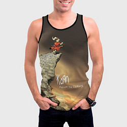 Майка-безрукавка мужская Follow the Leader - Korn, цвет: 3D-черный — фото 2