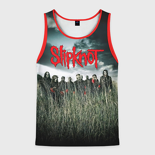 Мужская майка без рукавов All Hope Is Gone - Slipknot / 3D-Красный – фото 1