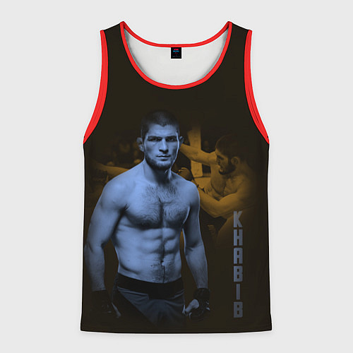 Мужская майка без рукавов Нурмагомедов / 3D-Красный – фото 1