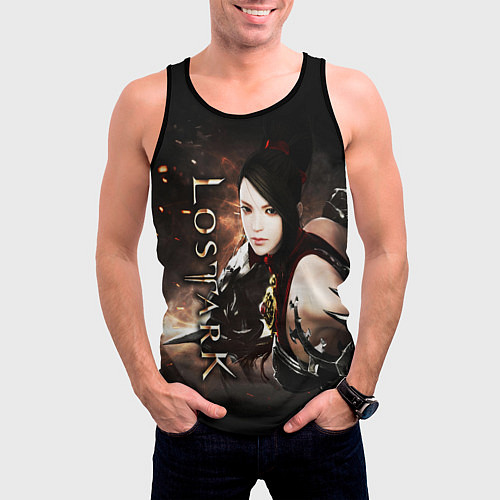 Мужская майка без рукавов LOST ARK INFIGHTER / 3D-Черный – фото 3