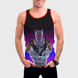 Майка-безрукавка мужская JOJO KILLER QUEEN КОРОЛЕВА УБИЙЦА FIRE STYLE, цвет: 3D-красный — фото 2