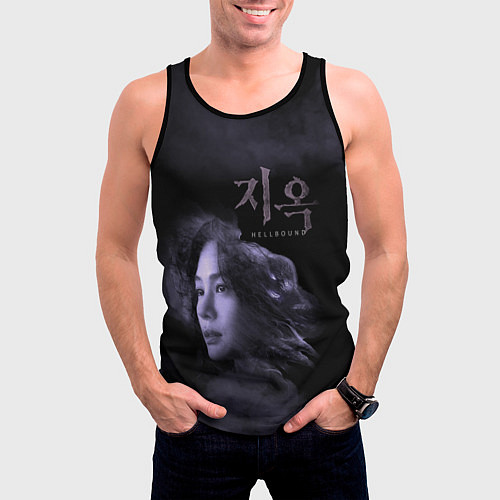 Мужская майка без рукавов Min Hye jin / 3D-Черный – фото 3