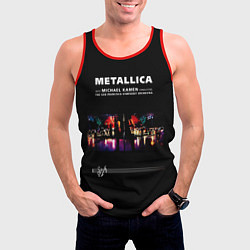 Майка-безрукавка мужская Metallica S и M, цвет: 3D-красный — фото 2