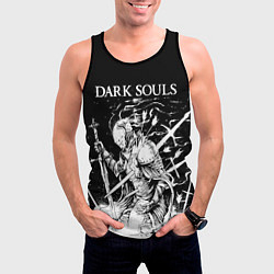 Майка-безрукавка мужская Dark Souls, The Ashen One, цвет: 3D-черный — фото 2