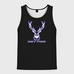 Майка-безрукавка мужская Deers mood, цвет: 3D-черный