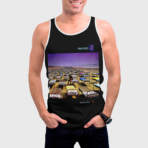 Мужская майка без рукавов A Momentary Lapse of Reason - Pink Floyd / 3D-Белый – фото 3