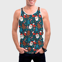 Майка-безрукавка мужская ПОКРЫТО НОВЫМ ГОДОМ!, цвет: 3D-белый — фото 2