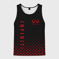 Майка-безрукавка мужская INFINITI ИНФИНИТИ ЗВЕЗДЫ, цвет: 3D-черный