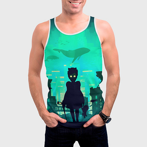 Мужская майка без рукавов Сестричка из Рапчера / 3D-Белый – фото 3