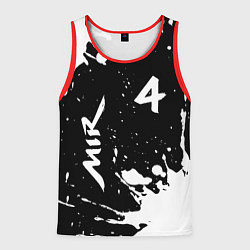 Майка-безрукавка мужская МИР4 Краска, цвет: 3D-красный