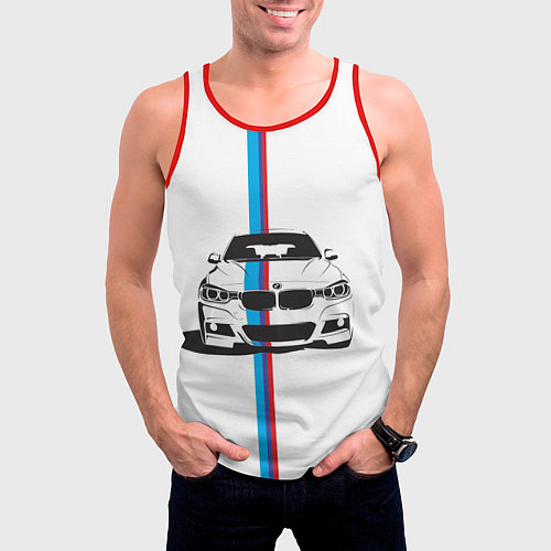 Мужская майка без рукавов BMW WILD BEAST / 3D-Красный – фото 3