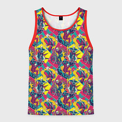 Майка-безрукавка мужская Езда на Велосипеде BMX и Скейтборде, цвет: 3D-красный