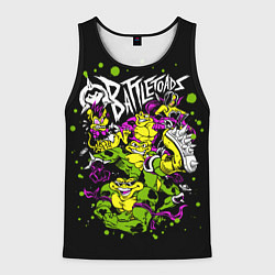 Майка-безрукавка мужская Battletoads - Боевые Жабы, цвет: 3D-черный