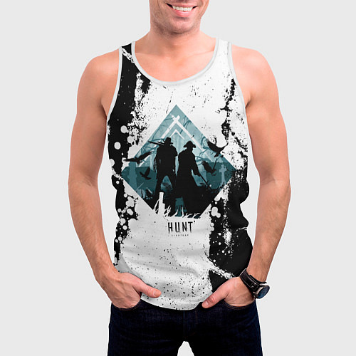 Мужская майка без рукавов Охотники за головами монстров / 3D-Белый – фото 3