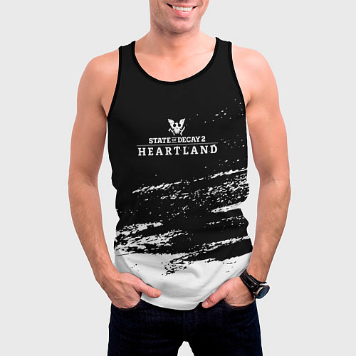 Мужская майка без рукавов State of Decay - Стейт оф Декай / 3D-Черный – фото 3