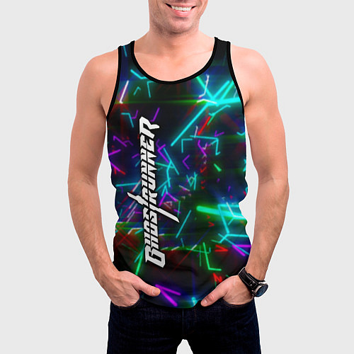 Мужская майка без рукавов Ghostrunner Logo / 3D-Черный – фото 3