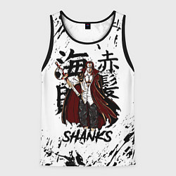 Майка-безрукавка мужская SHANKS ONE PIECE, цвет: 3D-черный