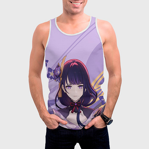 Мужская майка без рукавов БААЛ ЭИ СЁГУН / 3D-Белый – фото 3