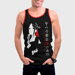 Майка-безрукавка мужская Кагуя Синомия - Kaguya-sama: Love Is War, цвет: 3D-красный — фото 2