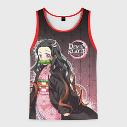 Майка-безрукавка мужская НЕЗУКО NEZUKO SLAYER, цвет: 3D-красный