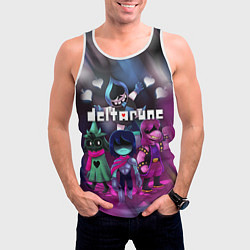 Майка-безрукавка мужская DELTARUNE ГЕРОИ В БОЙ!, цвет: 3D-белый — фото 2