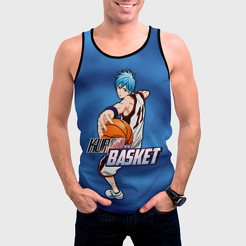 Мужская майка без рукавов Kuroko no Basuke Kuroko Tetsuya / 3D-Черный – фото 3