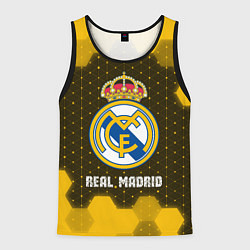Майка-безрукавка мужская РЕАЛ МАДРИД Real Madrid Графика, цвет: 3D-черный
