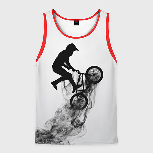 Мужская майка без рукавов ВЕЛОСПОРТ BMX Racing / 3D-Красный – фото 1