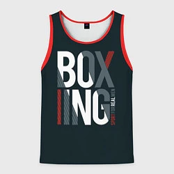 Майка-безрукавка мужская Бокс - Boxing, цвет: 3D-красный