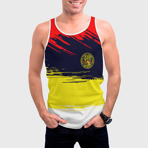 Мужская майка без рукавов Кобра кай Cobra Kai спина / 3D-Белый – фото 3