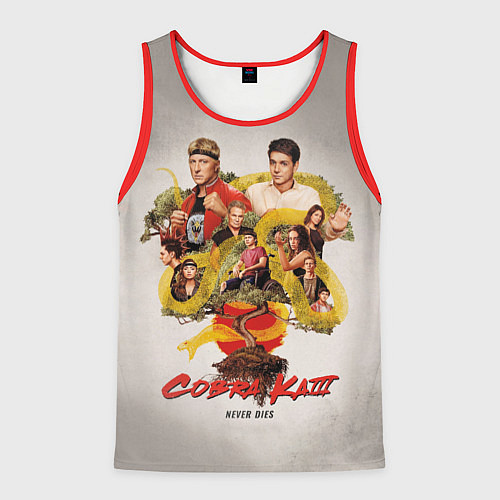 Мужская майка без рукавов КОБРА КАЙ COBRA KAI / 3D-Красный – фото 1