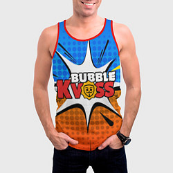 Майка-безрукавка мужская Бабл квас бум, цвет: 3D-красный — фото 2