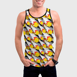 Майка-безрукавка мужская Падение Биткоина, цвет: 3D-черный — фото 2