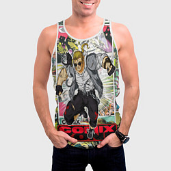 Майка-безрукавка мужская Comix zone mutants, цвет: 3D-белый — фото 2