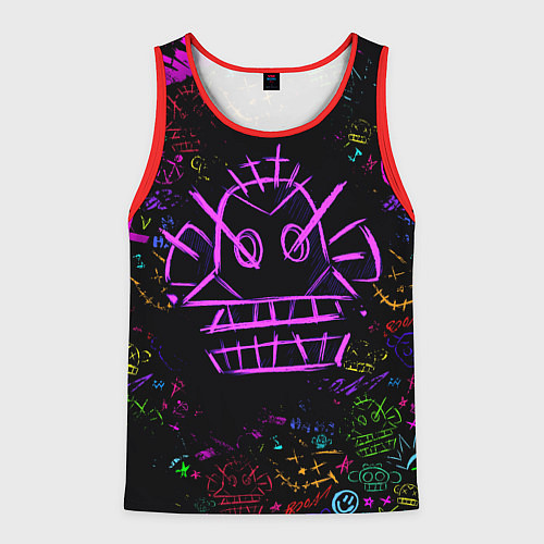 Мужская майка без рукавов League Of Legends граффити / 3D-Красный – фото 1