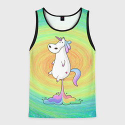 Майка-безрукавка мужская На взлёт!, цвет: 3D-черный