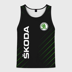Мужская майка без рукавов Skoda Шкода Полосы