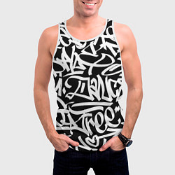 Майка-безрукавка мужская КРУТОЕ ГРАФФИТИ Я РЭПЕР, цвет: 3D-белый — фото 2