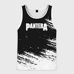 Майка-безрукавка мужская Pantera Logo, цвет: 3D-белый