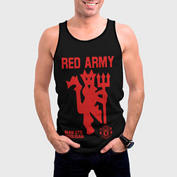 Майка-безрукавка мужская Manchester United Red Army Манчестер Юнайтед, цвет: 3D-черный — фото 2