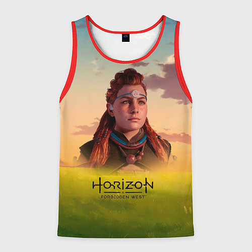 Мужская майка без рукавов Horizon Forbidden West Aloy / 3D-Красный – фото 1