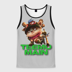 Майка-безрукавка мужская Teemo main, цвет: 3D-черный